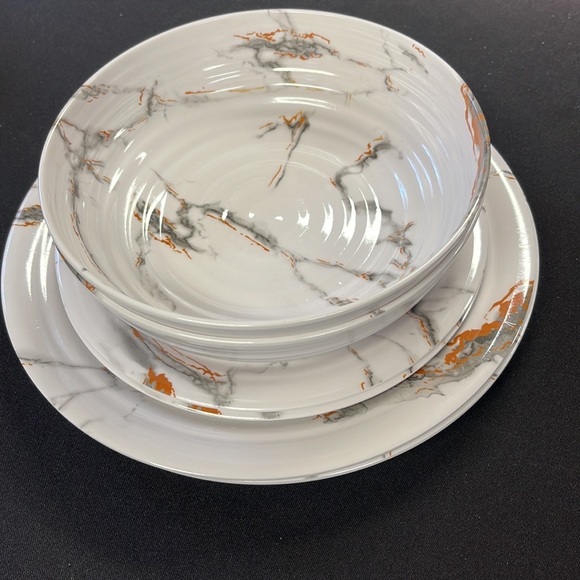 Elama Melamine Ware 6 Piece Dinnerware Set - Picture 1 of 6